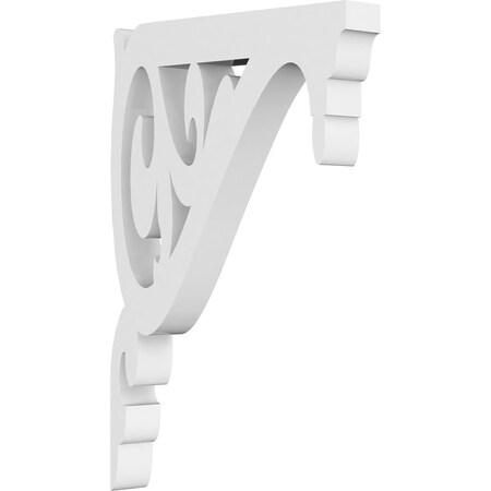 Ekena Millwork Carrillo Architectural Grade PVC Bracket, 5/8"W X 4"D X 6"H BKTP01X04X06CI